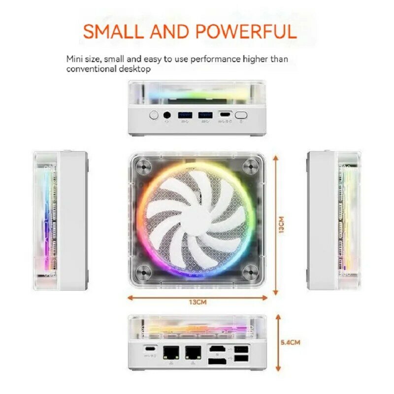 FIREBAT-Colorido Mini PC Gamer Desktop Gaming Computador, 16GB, 512GB, DDR5, RJ45, BT5.2, WiFi 6, M.2, AMD, 7940HS, 7840HS