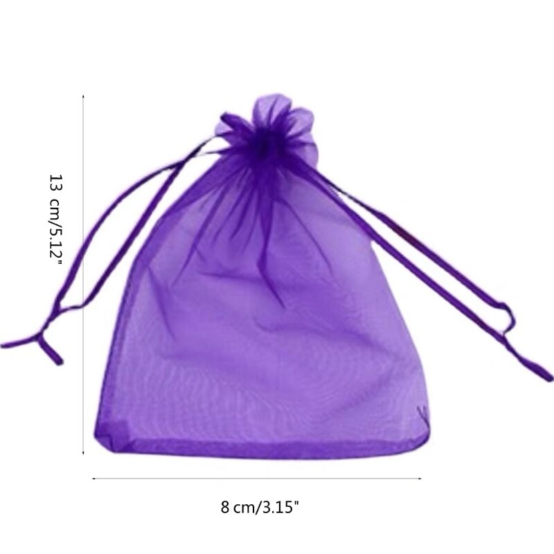 50 sacchetti alla Sacchetti regalo per festival Sacchetti per caramelle in rete Forniture per feste matrimonio 634D