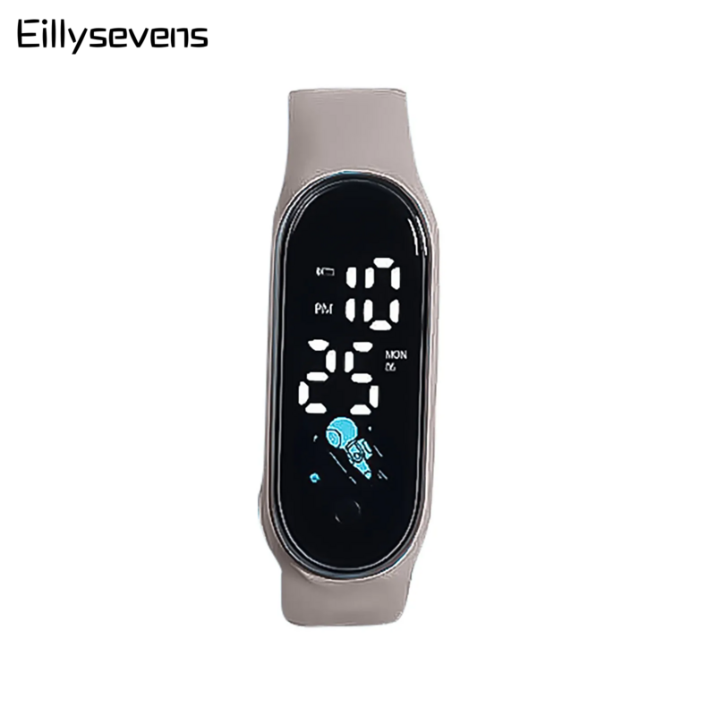 Wielokolorowy elektroniczny zegarek na bransolecie Dziecięcy wyświetlacz LED Tydzień Cyfrowe zegarki na rękę Outdoor Casual Sport Watch Gorąca sprzedaż