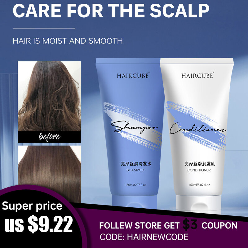 Shampooing pour la croissance des cheveux, soin après-shampoing, traitement contre la perte de cheveux, racine de cheveux forte, extrait naturel, pour hommes/femmes