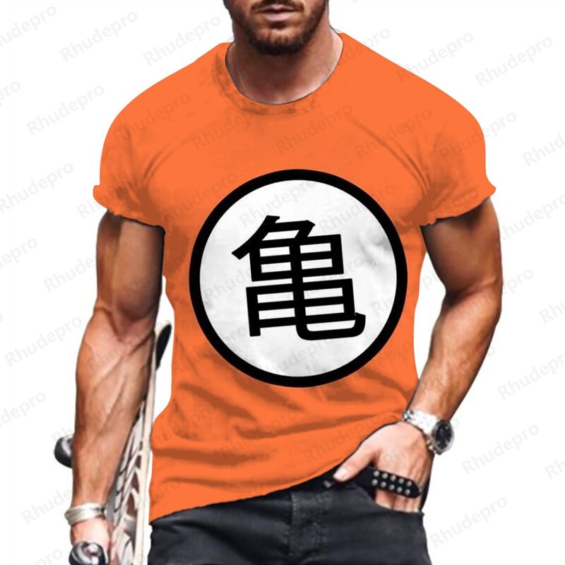 Мужская футболка с коротким рукавом Goku, серая футболка с коротким рукавом и принтом дракона жемчуга Z, весна 2024