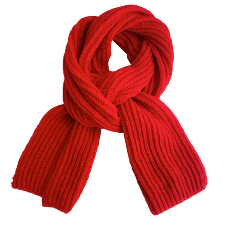 Lingerie Unique Accessories Scarf Winter 2023 Thick Warm Set Knitted Solid Color Neckerchief Wool 2024 Echarpe Hiver Femme