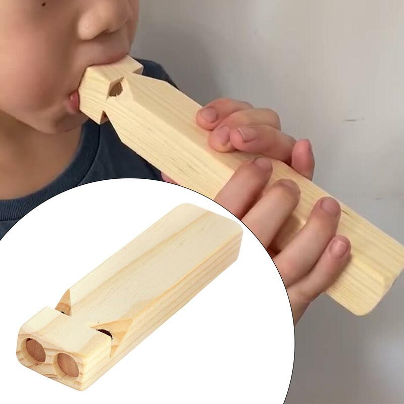 Kids Wooden Train Whistle Toy Educational Toy Teaching Aid Music Sound Toy Wood Musical Instrument Accessories Wooden Whistle