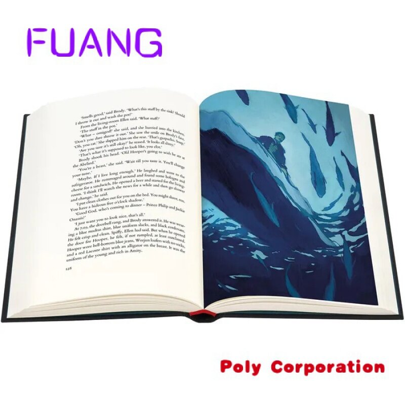 Custom  Book Printing Services Offset Printing Custom Full Color Hardcover Book