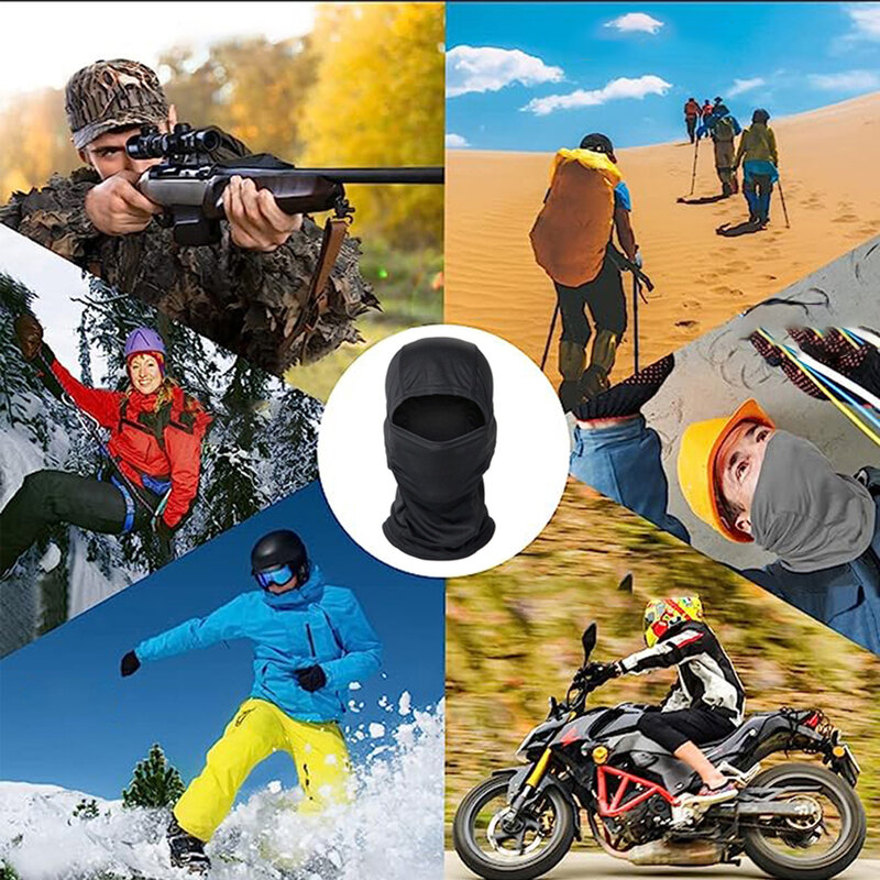 DulCamSolomon-Cagoule intégrale pour sports de plein air, cyclisme, chasse, randonnée, ski, casque de moto, casquette intérieure