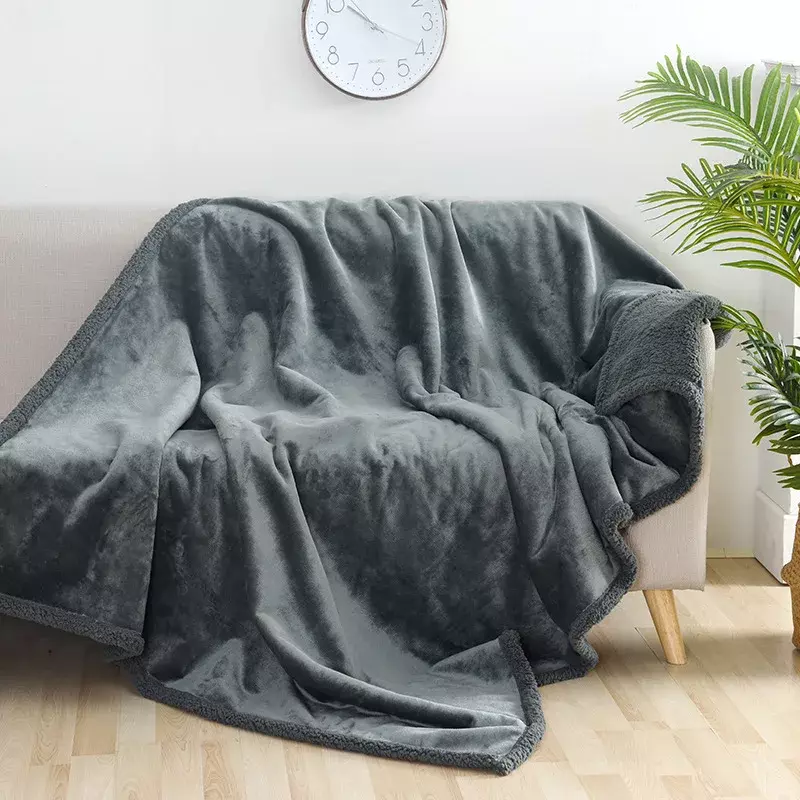 Coperta Shaggy di lusso inverno caldo accogliente coppia romantica coperta impermeabile-coperta addensata di grandi dimensioni in microfibra-coperta