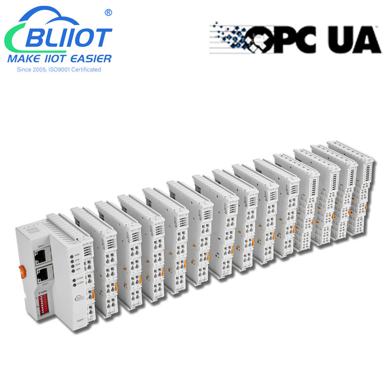 산업 4.0 OPC UA 분산 I/O 시스템 센서, MES SCADA 원격 데이터 수집 및 모니터링 에지 IO 모듈