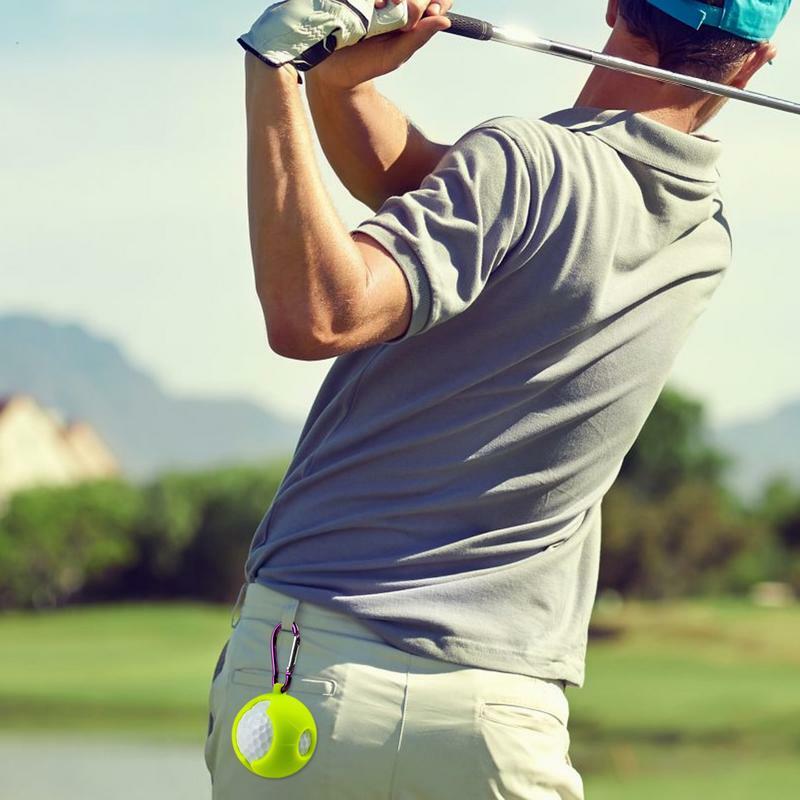 1 ชิ้นแบบพกพา Park Golf Ball ป้องกันผู้ถือ Golf Ball ซิลิโคน non - stick ป้องกันอุปกรณ์กอล์ฟ
