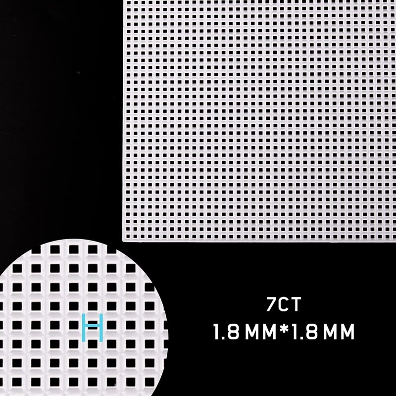 20Pcs 자 수, 아크릴 원사 공예, 니트 및 크로 셰 뜨개질 프로젝트 (10.2x13.2 인치) 에 대 한 플라스틱 메쉬 캔버스 시트