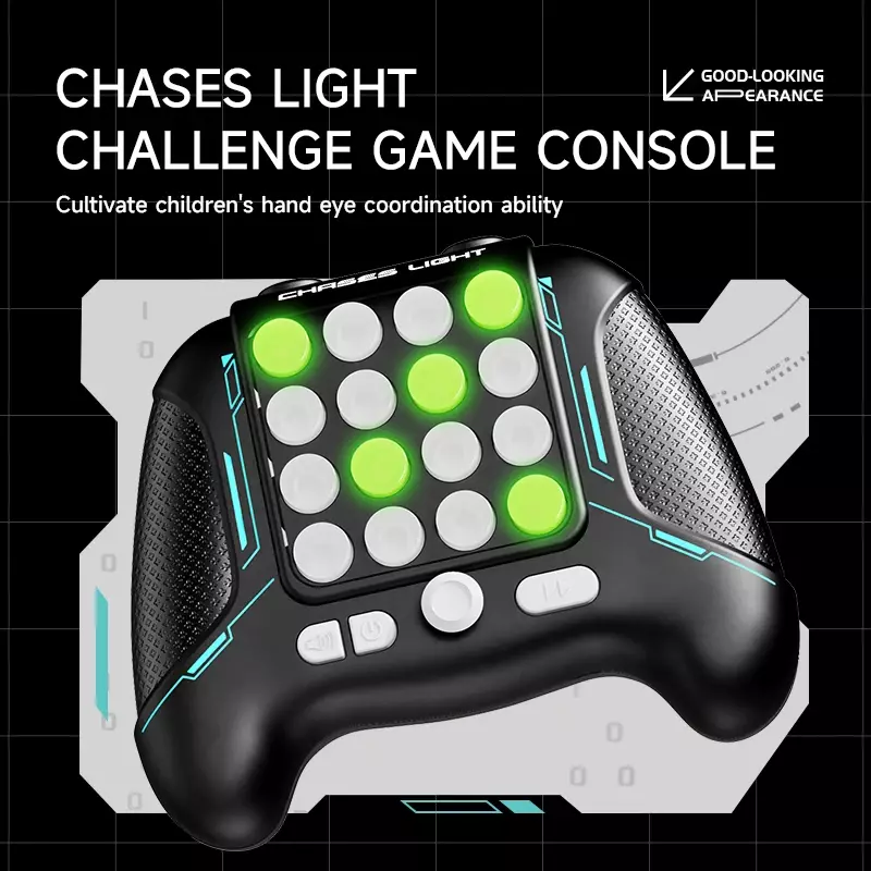 Chases-Consola Electrónica de juegos para niños y adultos, juguete Antiestrés con mango de empuje rápido
