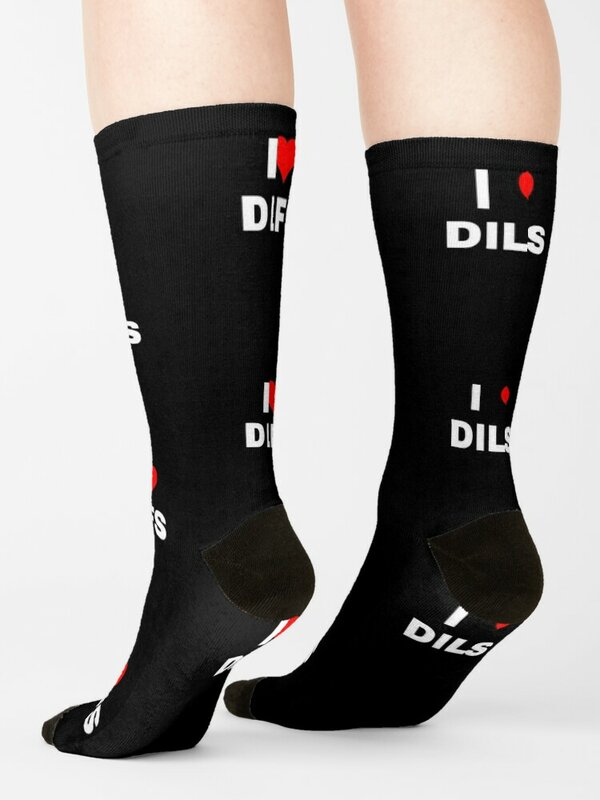 جوارب كرة القدم غير قابلة للانزلاق للنساء والرجال ، وأنا أحب الجوارب Dilfs ، الشتاء