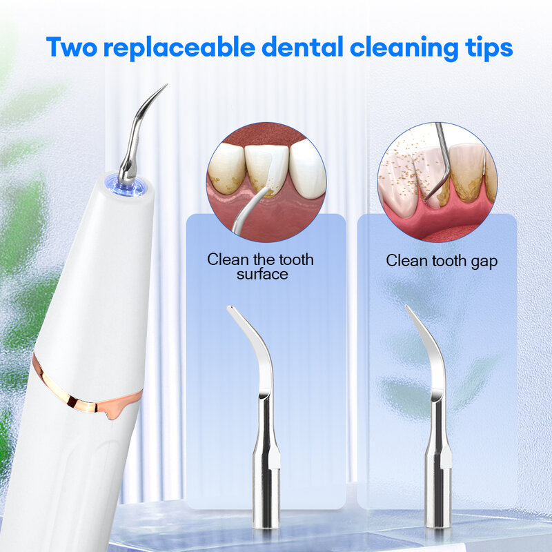 Raspador Dental ultrasónico, limpiador eléctrico de placa Dental, eliminación de piedra Dental Para manchas de sarro, eliminador de cálculo Dental