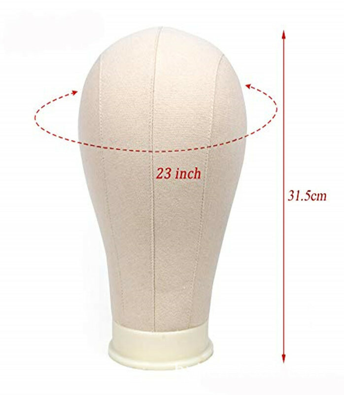 Wig canvas head wig modeling show head model Pin bag cloth dummy head modeling support wig head mannequin with stand mannequin