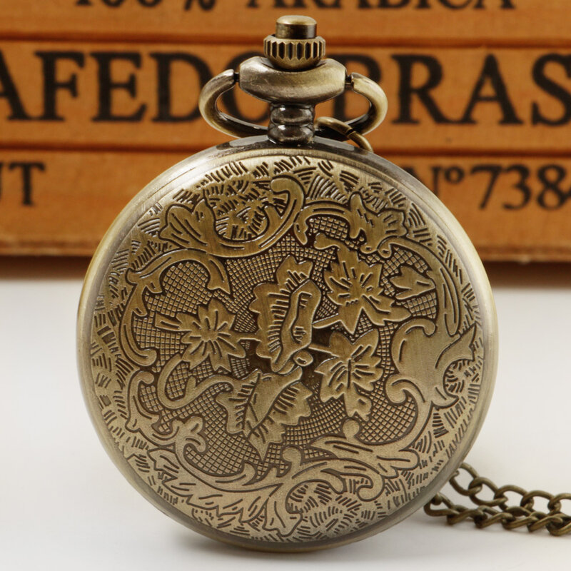 Relojes de bolsillo de cuarzo con estampado de esqueleto para hombre, reloj colgante de Cosplay Steampunk para fanáticos, gran oferta