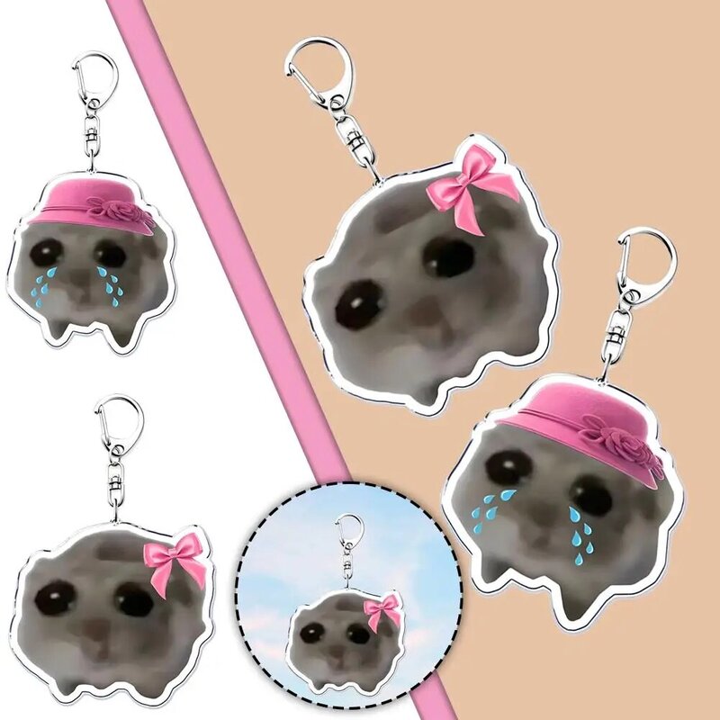 Populaire Grappige Meme Ik Ben Gewoon Een Meisje Trieste Hamster Kettingkettingen Voor Accessoires Tas Hanger Sieraden Fans G R0j4