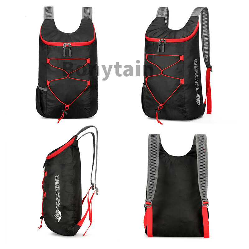 Outdoor Packable Ultralight Backpack Large-capacity Foldable Backpack Anti-splash Travel Hiking Daypack Sports Bag for Men Women