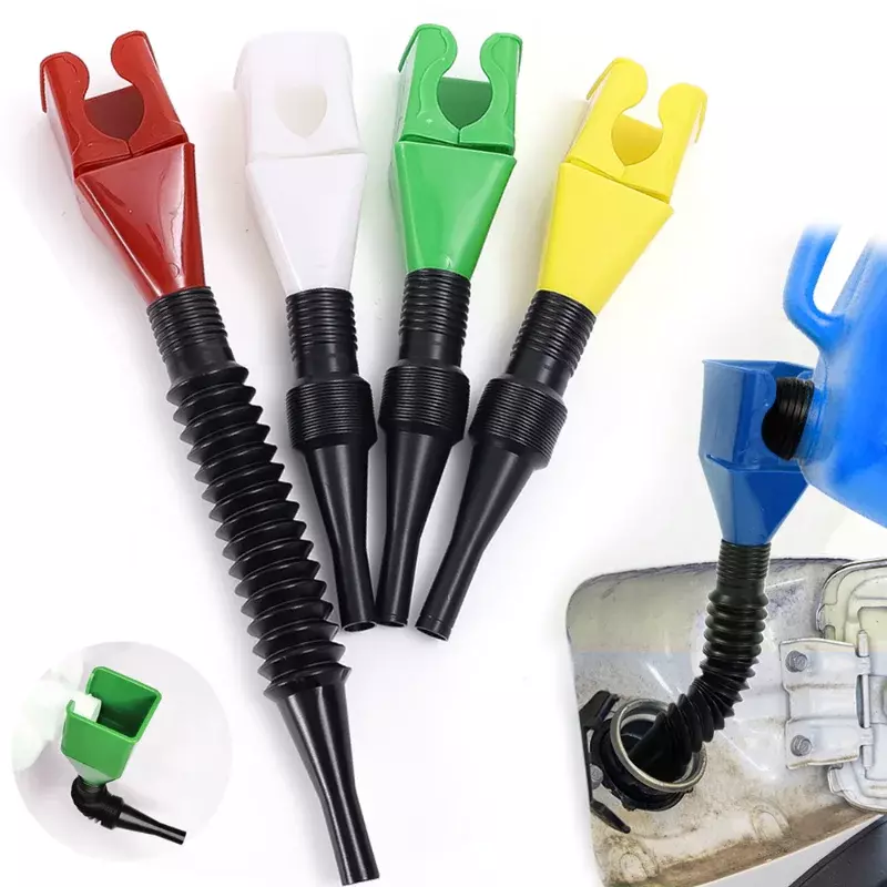 Telescopic Refueling Funnel Car Truck Motorcycle Engine Oil Gasoline Filter Transfer Funnels Tool Foldable Portable Funnel