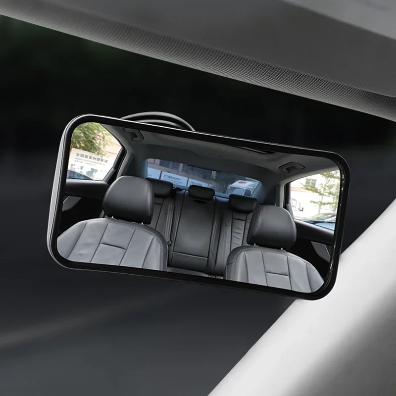 กระจกรถยนต์สำหรับเด็กกระจกเบาะนั่งรถยนต์ด้านหลัง360 ° แบบดูดสำหรับเด็กทารกกระจกมองหลังปรับได้ใหม่ใช้ได้ทั่วโลก