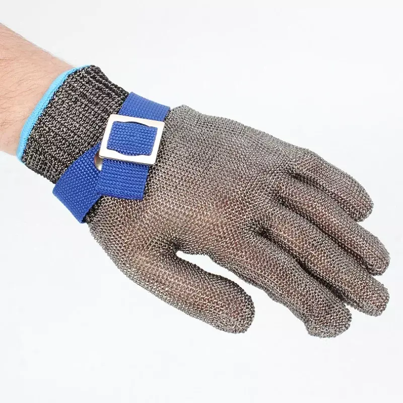 Edelstahl handschuhe Anti-Schnitt-Sicherheits schnitt beständiger hand schützender Metall-Fleisch gitter handschuh für metzger messerstich