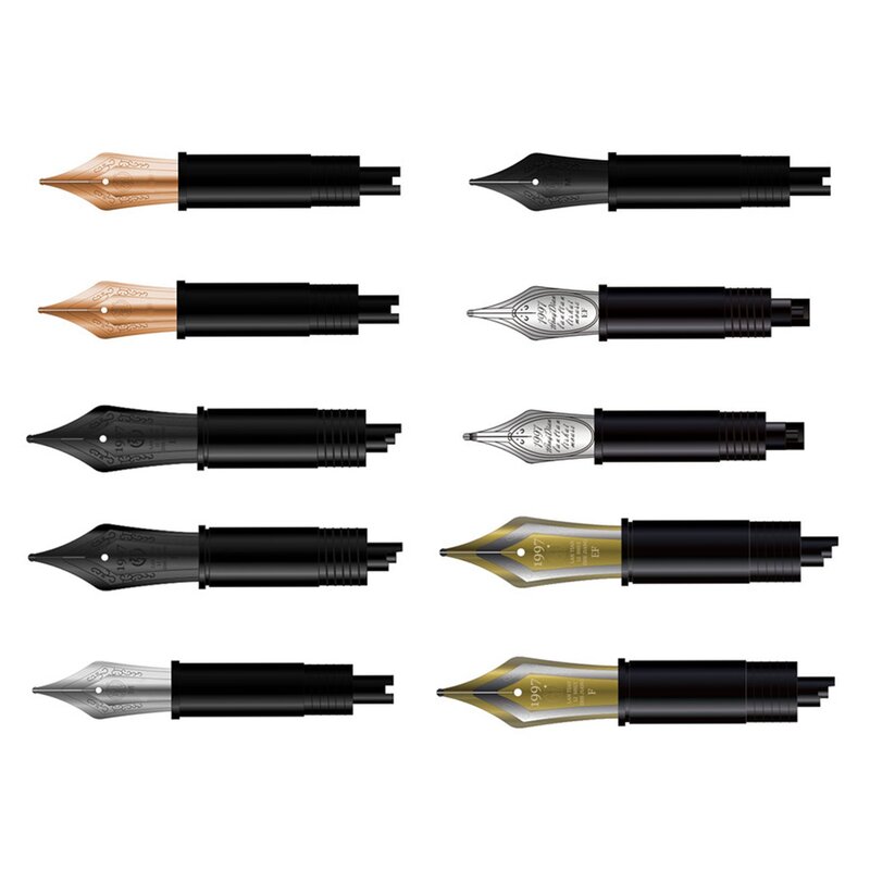 Plume de rechange pour stylos plume, 14 dian, F, EF, B, pratique de bureau, remplacement