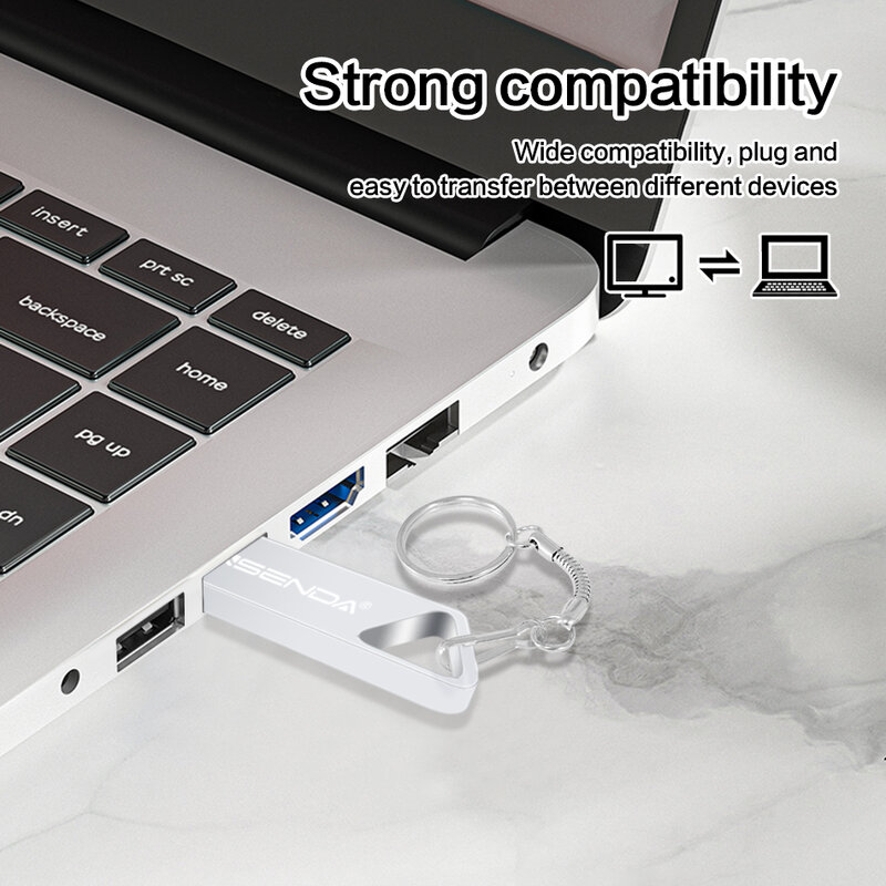 Wansenda мини USB флеш-накопитель, 128 ГБ, 64 ГБ, 32 ГБ, 16 ГБ, 8 Гб