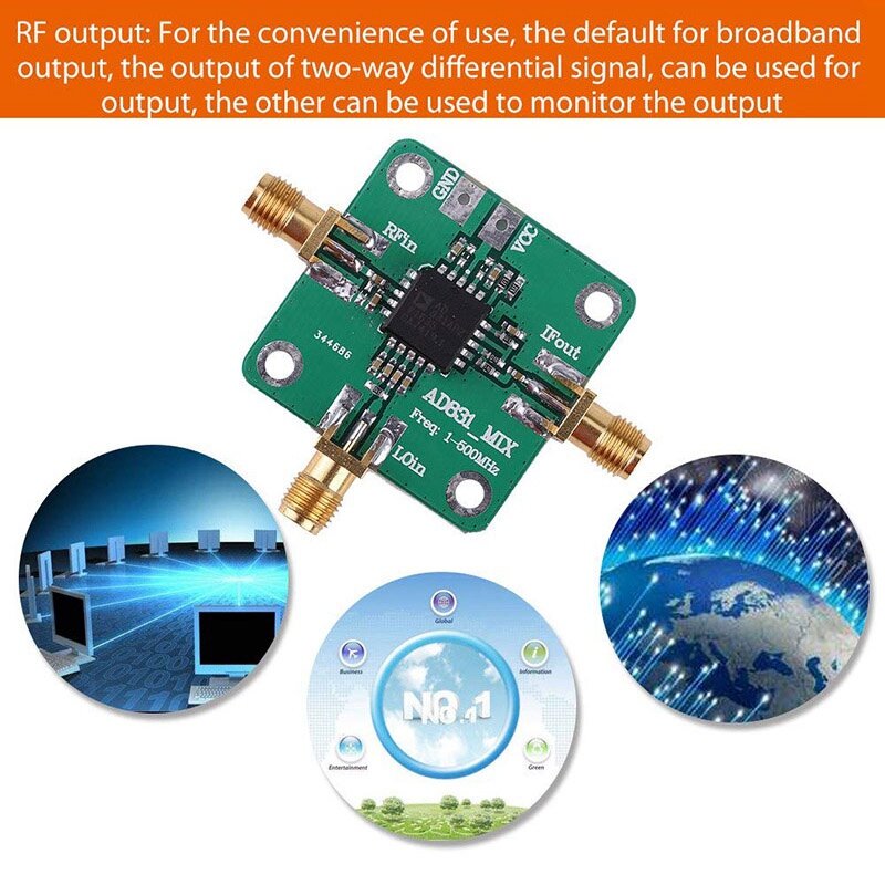 เครื่องแปลงความถี่ RF โมดูลผสมความถี่500MHz แบนด์วิธเครื่องแปลงความถี่ RF