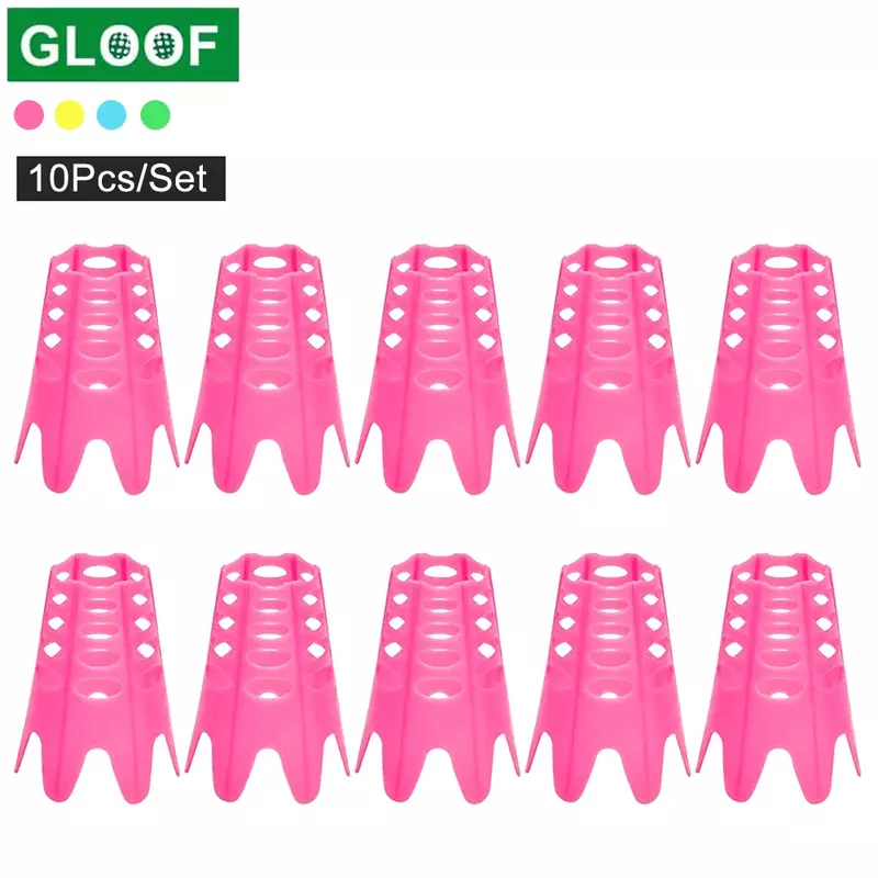 GLOOF 10Pc Plastic Golf Tee Golf Mat Tees Practice Perfect for Winter Turf and Driving Range Indoor Tee Claw Golf Simulator Tees