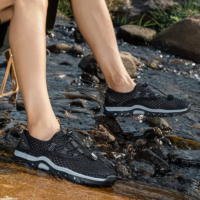 Caminhadas รองเท้าเดินป่ากันลื่นสำหรับผู้ชายระบายอากาศได้ดี, รองเท้าปีนเขารองเท้าลุยน้ำชายหาด