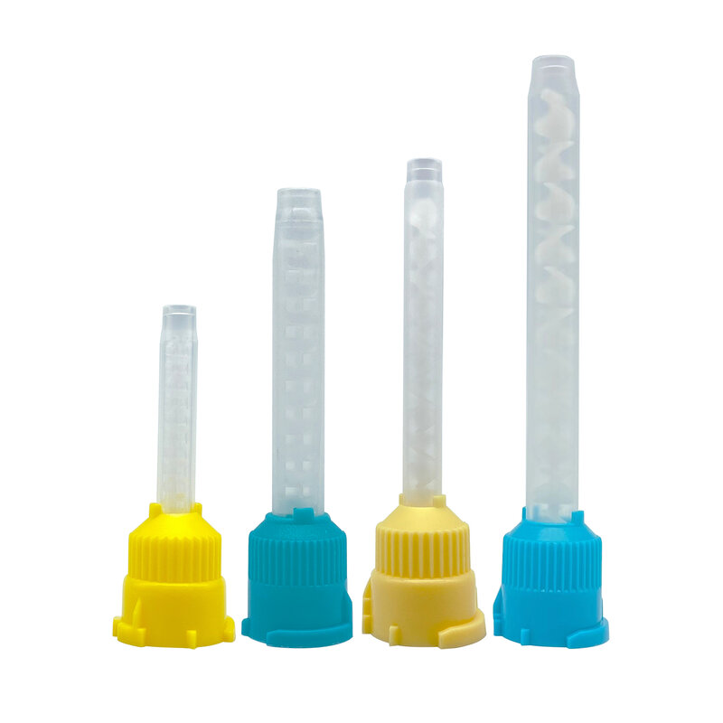 Puntas de mezcla de impresión Dental desechables WELL CK, tubo de mezcla, película de goma de silicona, producto Dental, Material de odontología, 50 unids/lote por bolsa