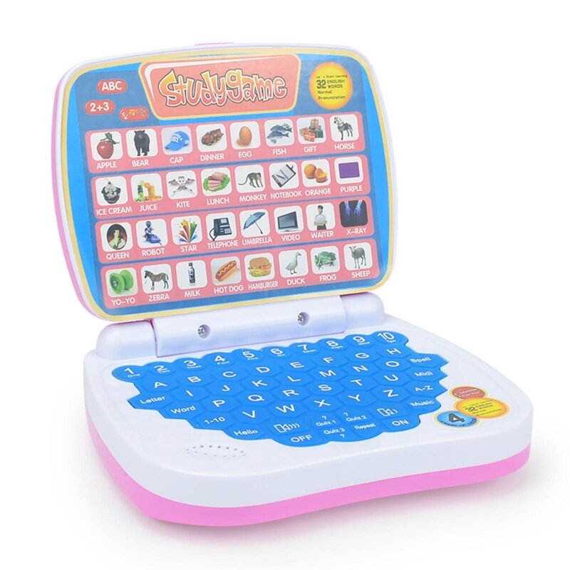 آلة التعلم الكمبيوتر المحمول الأطفال الإلكترونية مرحلة ما قبل المدرسة لعبة تعليمية هدية