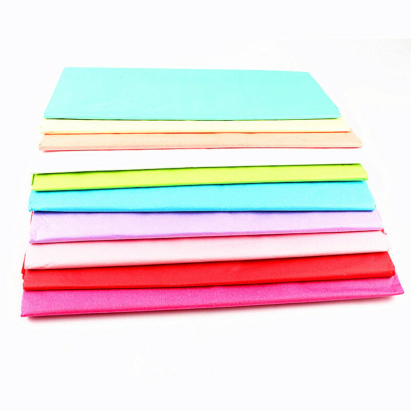 10Sheets/bag Tissue Paper Flower 50*66cm Gift Packaging Home Decoration Festive Party Wedding DIY Gift Packing Supplies