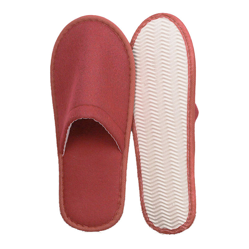 1Pair Disposable Slipper Shop Hotel Spa Slippers Environmental Protection Degradable Customized Non-woven Home Closed Toe 28 CM