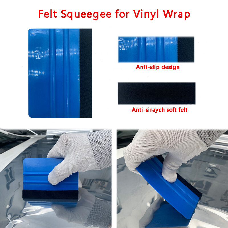Car Film Wrap Tool Kit Vinyl Spatula Vinyl Scraper Cutter for Vehicle Window Tint Car Accessories Wrapping Tools Squeegee Set