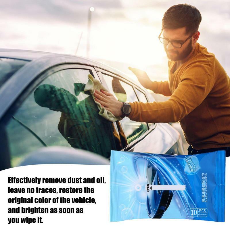 Tisu Interior mobil, lapisan minyak kaca pembersih dan kaca, Tisu basah membersihkan dan tanpa jejak, perlengkapan pembersih untuk jendela mobil