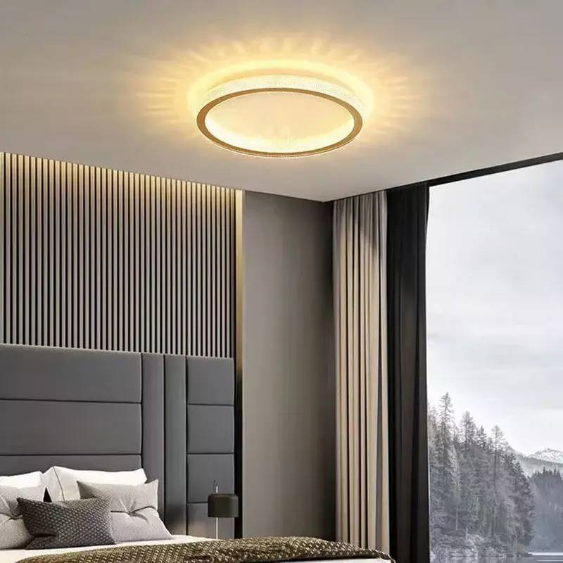 Modern LED Teto Lustre para Quarto, Luminária, Interior Home Decor Lustre, Sala de estar, Sala de jantar, Estudo, Hotel