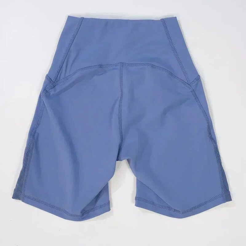 Hochhaus-Sommer-Vier-Wege-Stretch-Sport-Shorts mit Zitronen druck, weiche und schwerelose Yoga-Shorts ohne Vorder naht