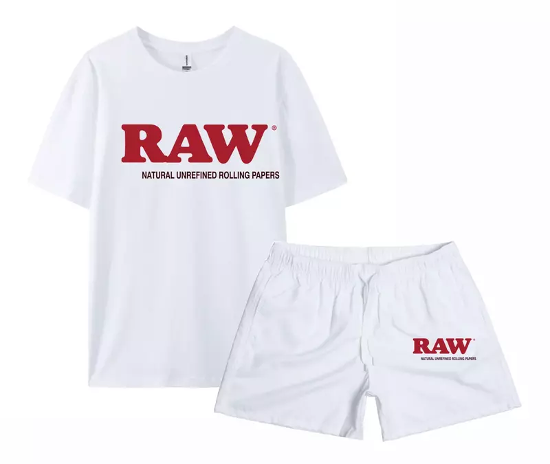 Summer set for men's sports couples, short sleeved quick drying fashion running shorts, T-shirt, and two-piece pants set