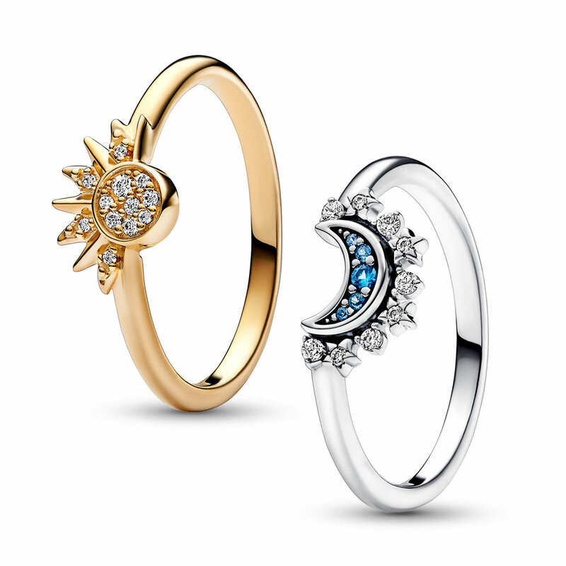 Baru Perak 925 Cincin Stackable Tak Terbatas Hati Bunga Daisy untuk Wanita Asli Perak 925 Cincin Merek Perhiasan Hadiah