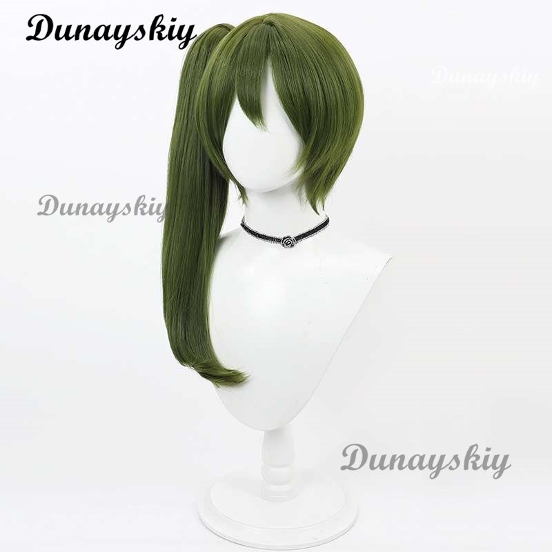 Ubel Wig Anime Frieren: Beyond Journey's End Cosplay Wig Ubel Cosplay Women Cute Dark Green Hair Free Wig Cap