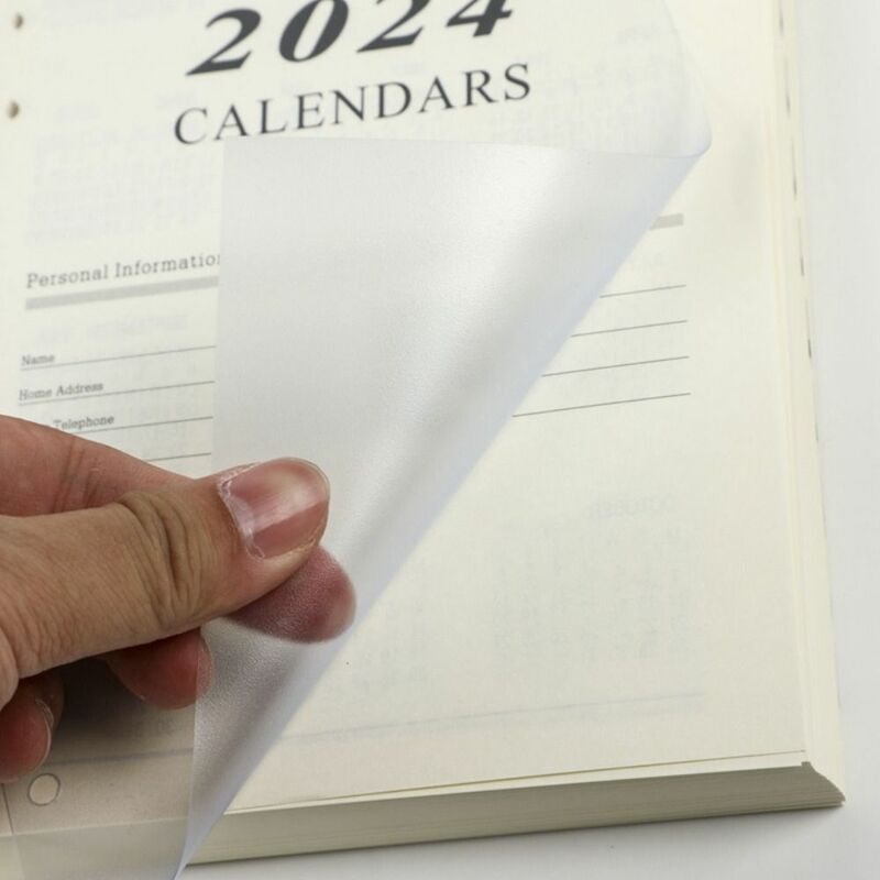 Schedule Planner 2024 Loose Leaf Notebook Refills Habit Cultivation Agenda Organizer Spiral Binder Paper Work Planning