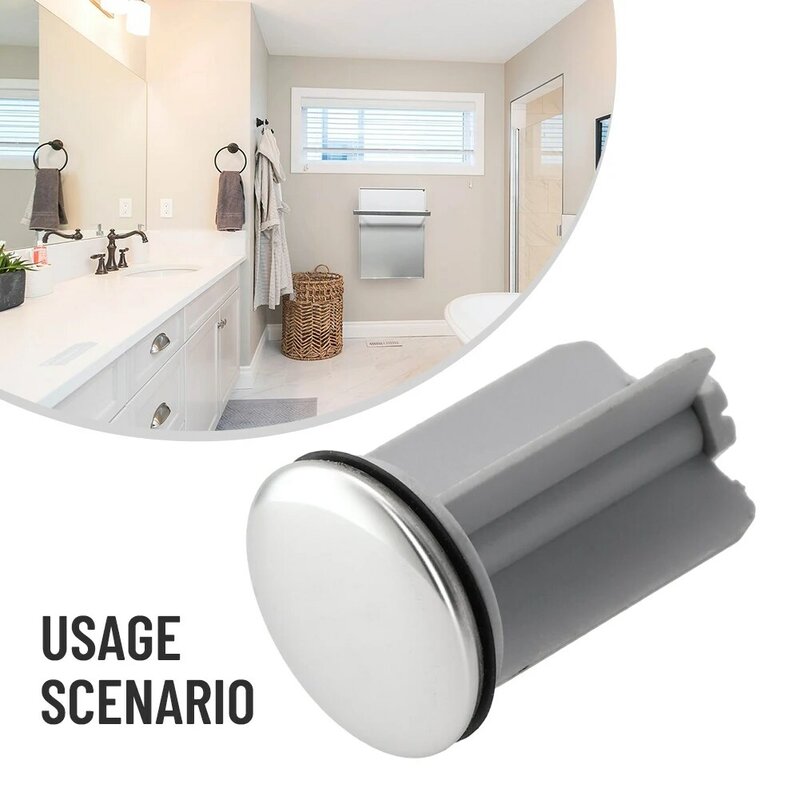 Tapón Universal para lavabo, tapón de drenaje comercial, duradero, gris, 1 unidad, 4,0 cm