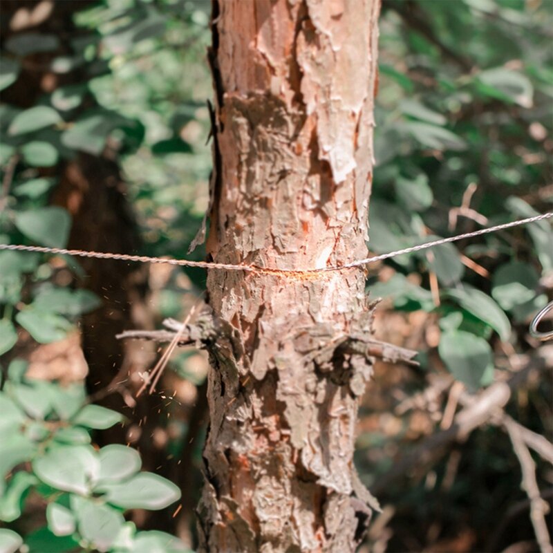 스테인레스 스틸 포켓 와이어 톱 소형 생존 손 톱 도구 나무 절단을위한 휴대용 비상 로프 톱 블레이드
