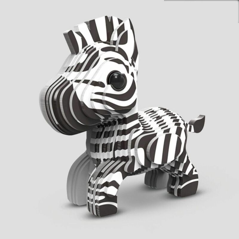 Puzzle en papier girafe 3D, modèle animal, jouet pour enfant, stéréo