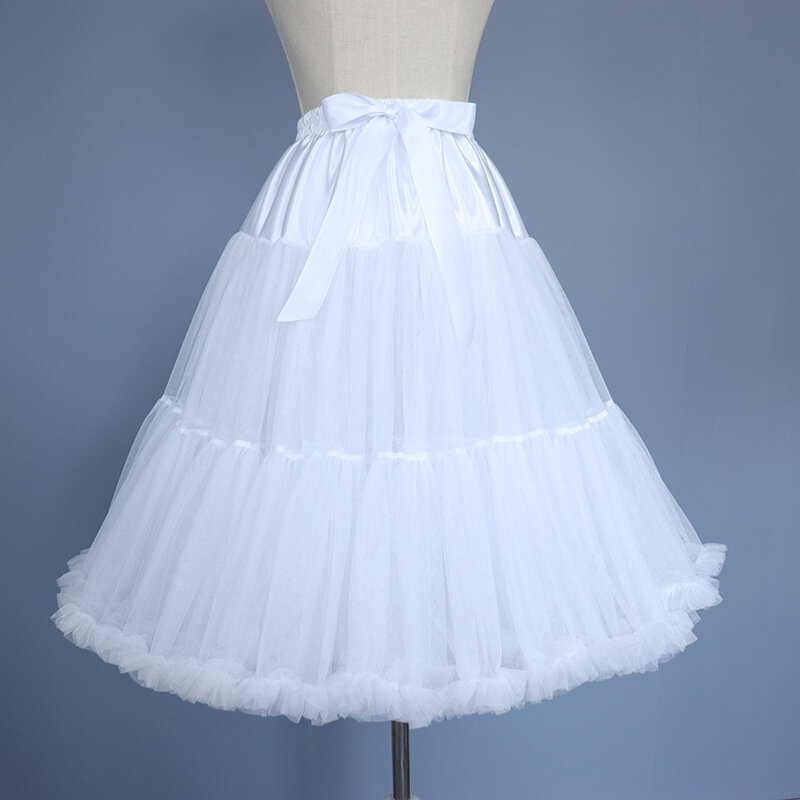 New Arrival Petticoats Wedding Bridal Crinoline Lady Girls Underskirt for Party White Black Ballet Dance Skirt Tutu Bridal Skirt