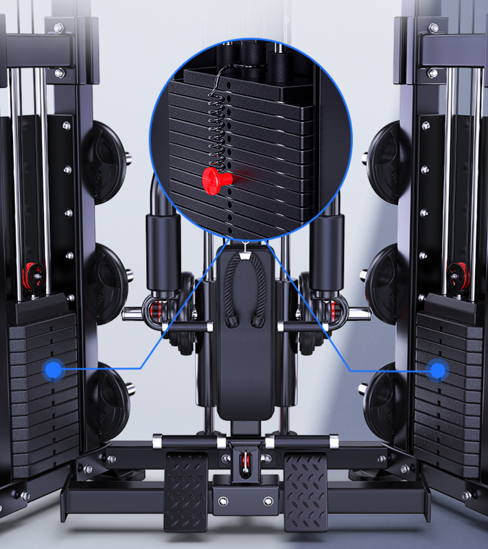 Fitness equipment home multi-function gantry Smith machine squat one set combination comprehensive training equipment