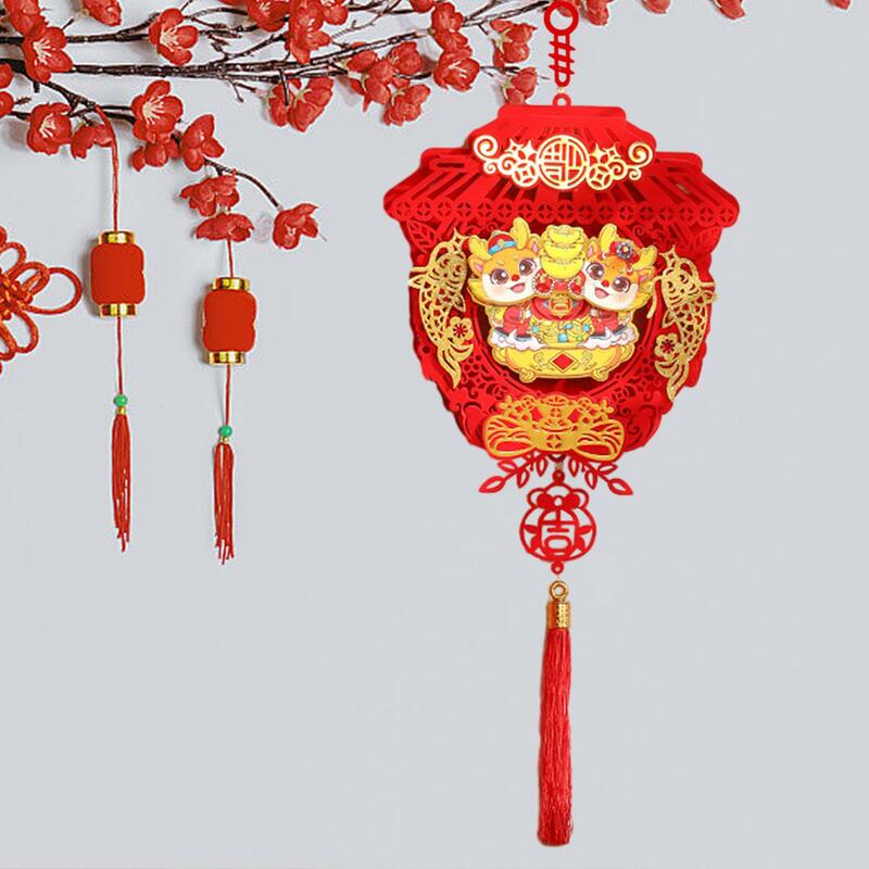 2024 Draak Deur Teken, Chinees Nieuwjaar Opknoping Decoratie, Raam Muur Zegen Decoratieve Vakantie Traditionele Fu Karakters