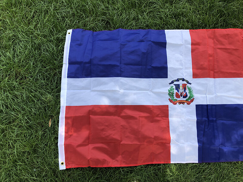 SKY FLAG free shipping 90X150CM Hanging Polyester Dominican Republic national Banner Outdoor Indoor Big Flag for decoration