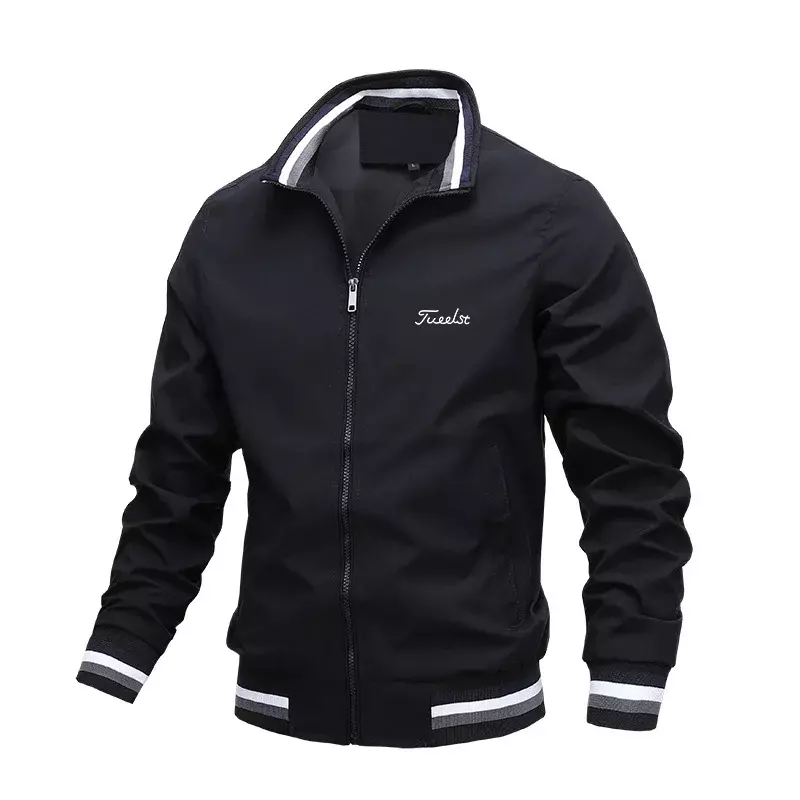 2024 Men's Casual Jacket Men's Golf clothing Fall Blazer Fashion Windproof men's baseball jacket Golf jacket