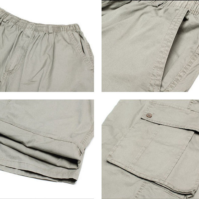 Pantalones de verano para hombre, 7XL, cintura 145cm 5XL 6XL, longitud de pantorrilla