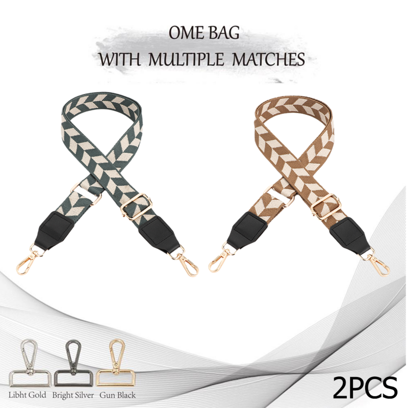 2PCS 3.8cm artistic style Width Straps For Bags Shoulder Strap Crossbody Replacement strap Backpack bandwidth shoulder strap